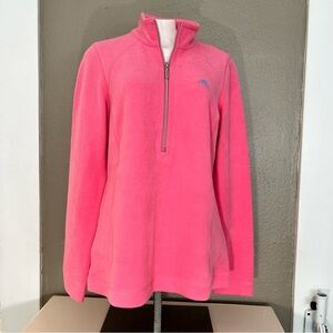 Tommy Bahama Aruba 1/2 Zip Pullover Pink Sweatshirt Women’s